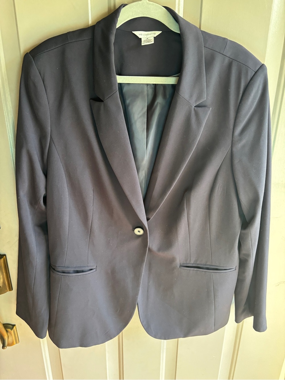 Liz Claiborne Women's Navy Single-Button Blazer size 18